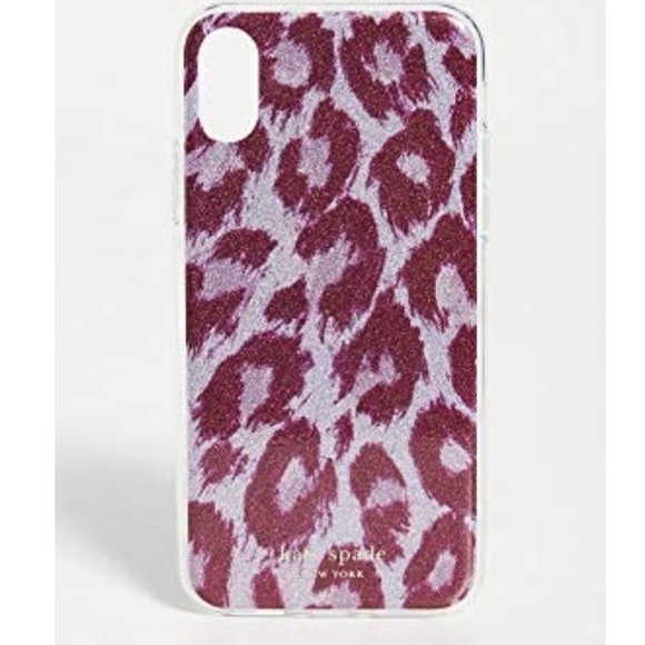 Kate spade Glitter Panthera iPhone Case XS and X - Picture 1 of 2